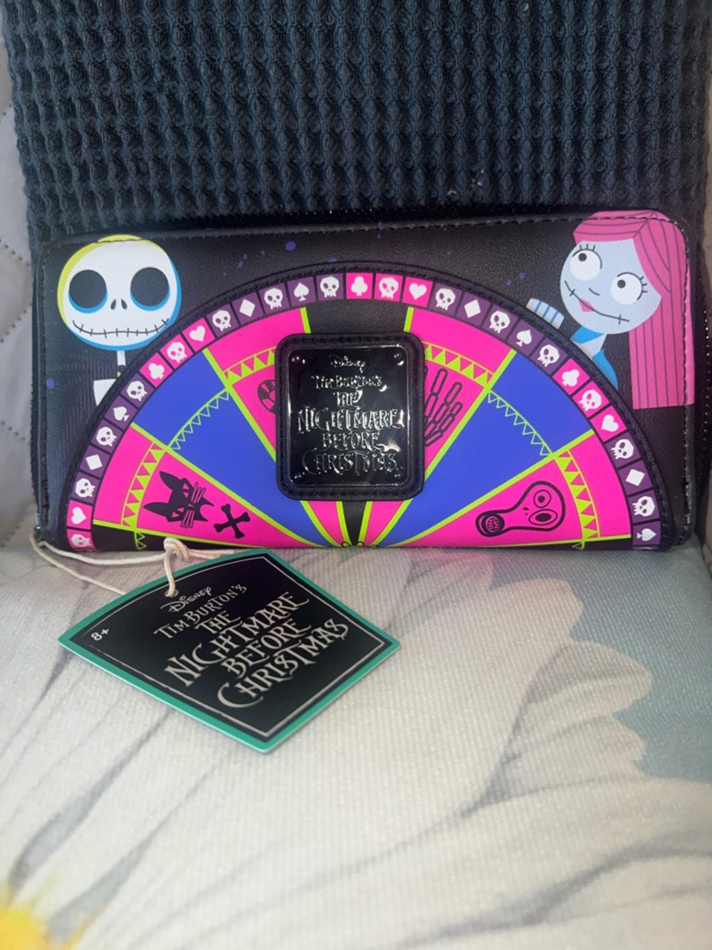 The Nightmare Before Christmas Roulette Wheel Zip Wallet